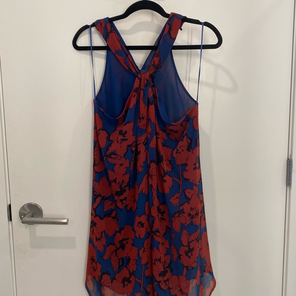Beautiful red and blue dress